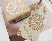 Circle Lace Doily Stamp (2 x 2in)