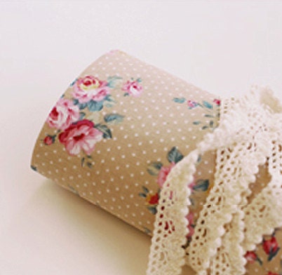 French Rose Reform Fabric Sticker - BROWN
