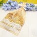 Lace Print Cellophane Bag in Apricot - Large (25 bags)