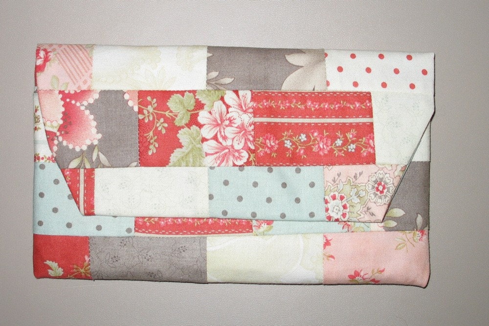 Quilted Cloth Coupon Clutch