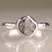 Rough Diamond Ring - Palladium Sterling