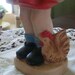 Girl and Boy Reproduction Hummel 8 inch Ceramic Figurines