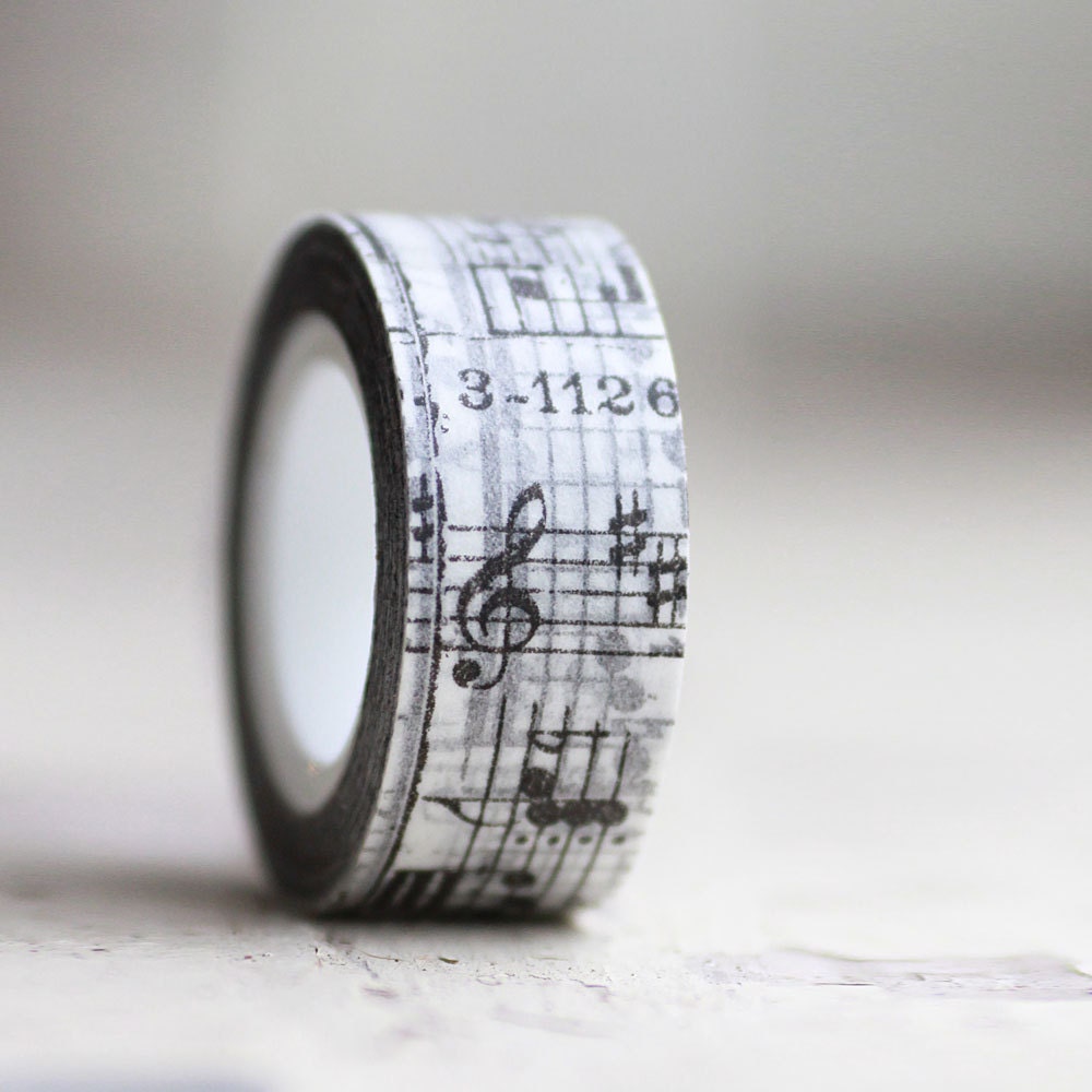 ON SALE-  Tissue Tape 20 mm  MUSIC 16 yards