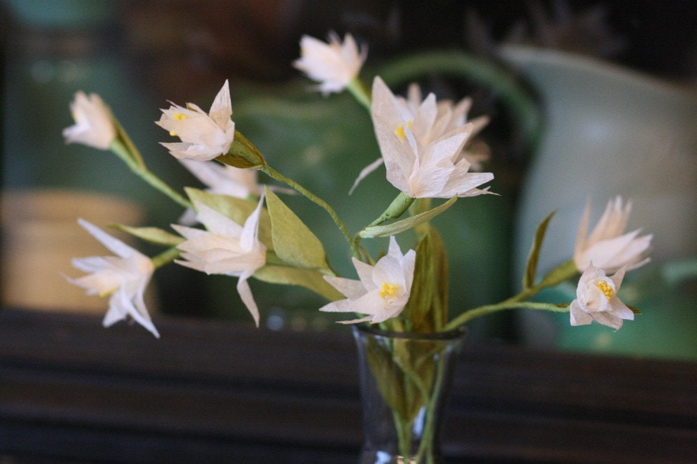Crepe Paper Orange Blossoms
