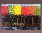 MOVING SALE-65% Off-In the Heart of the Forest -Huge Original Acrylic