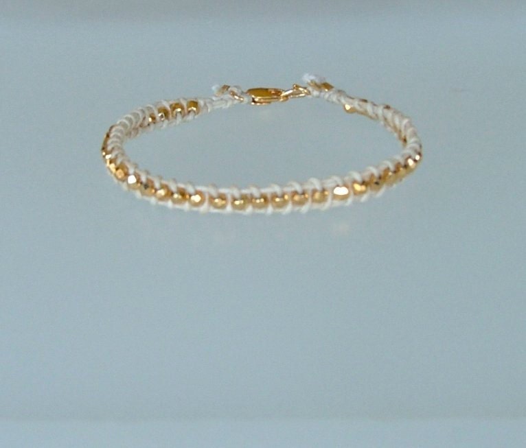 mirror ball woven bracelet
