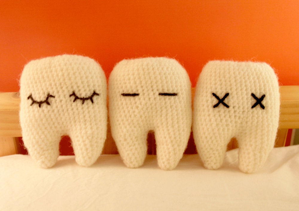 Sweet Tooth: Lashes - Handmade Tooth Fairy Pillow
