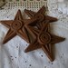 Cast Iron stars Rustic Country metal stars Country Cottage rusted home decor Americana stars