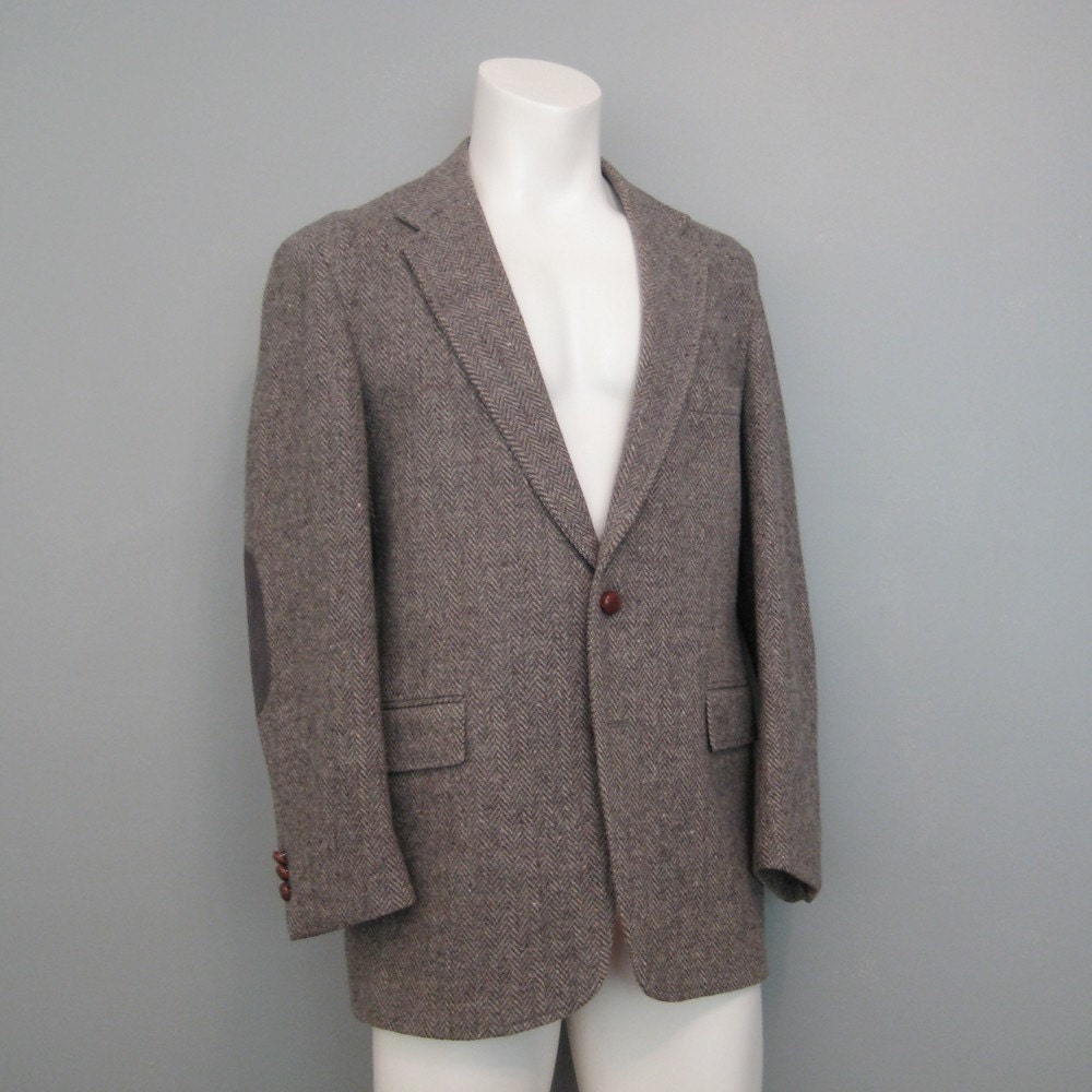 vintage LEVI's men's tweed professor sport coat by madmenvintage