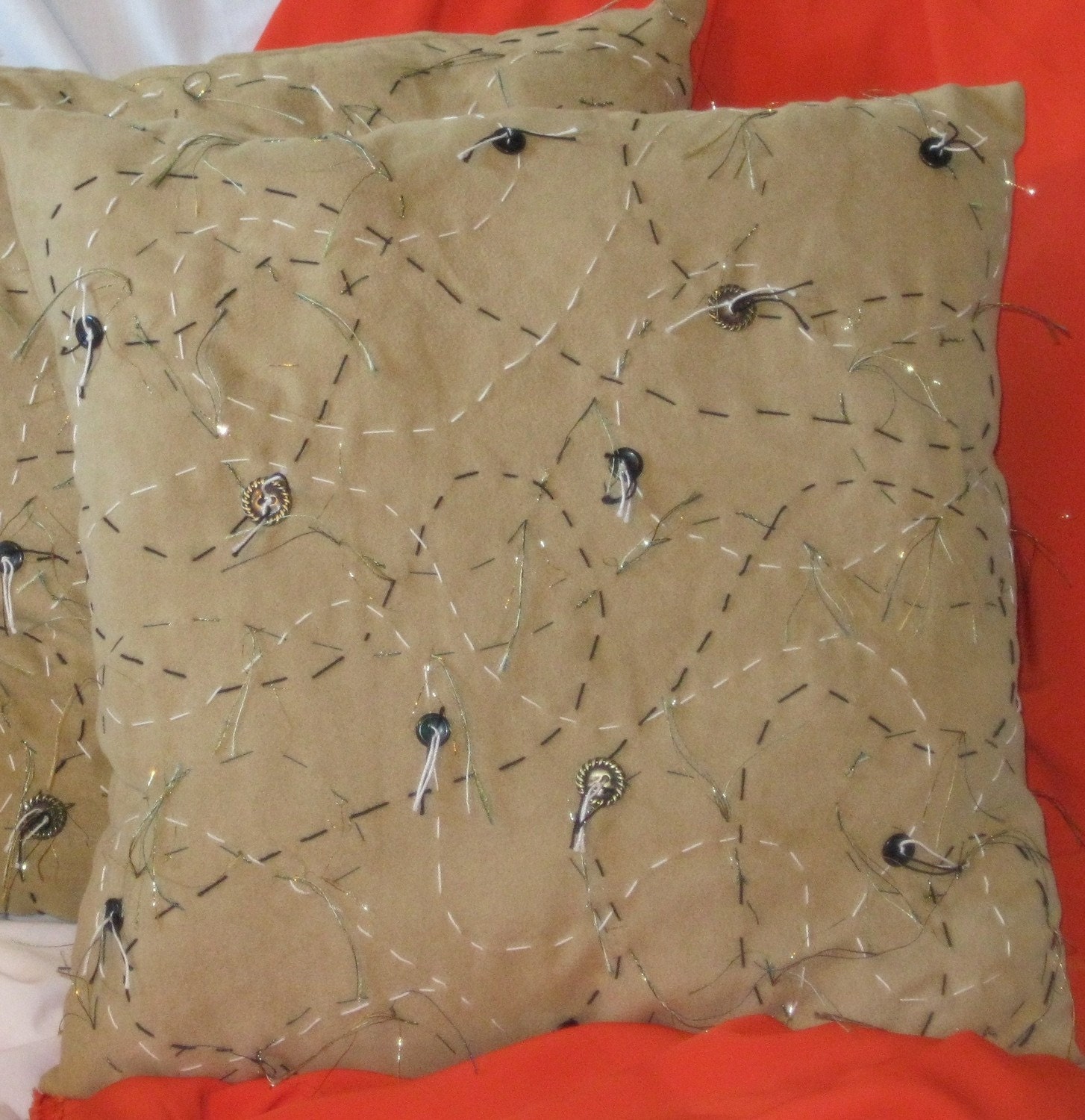 handmade throw pillow, home decor, earth tones