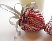 Red and Silver Collectiable Ornament keepsake, Heart Decoration