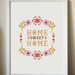 Home Sweet Home giclee art print 12x16