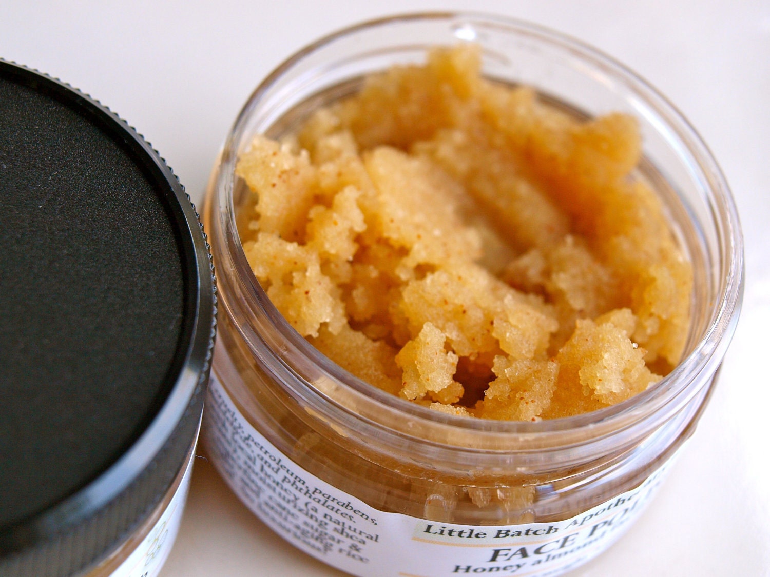 Honey Almond Facial Scrub Face Polish by Little Batch Apothecary 2 oz