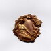 Art Nouveau Reclining Woman Brass Metal Stamping