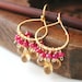 Jaipur Earrings, Bollywood Earrings, Gemstone Jewelry, India