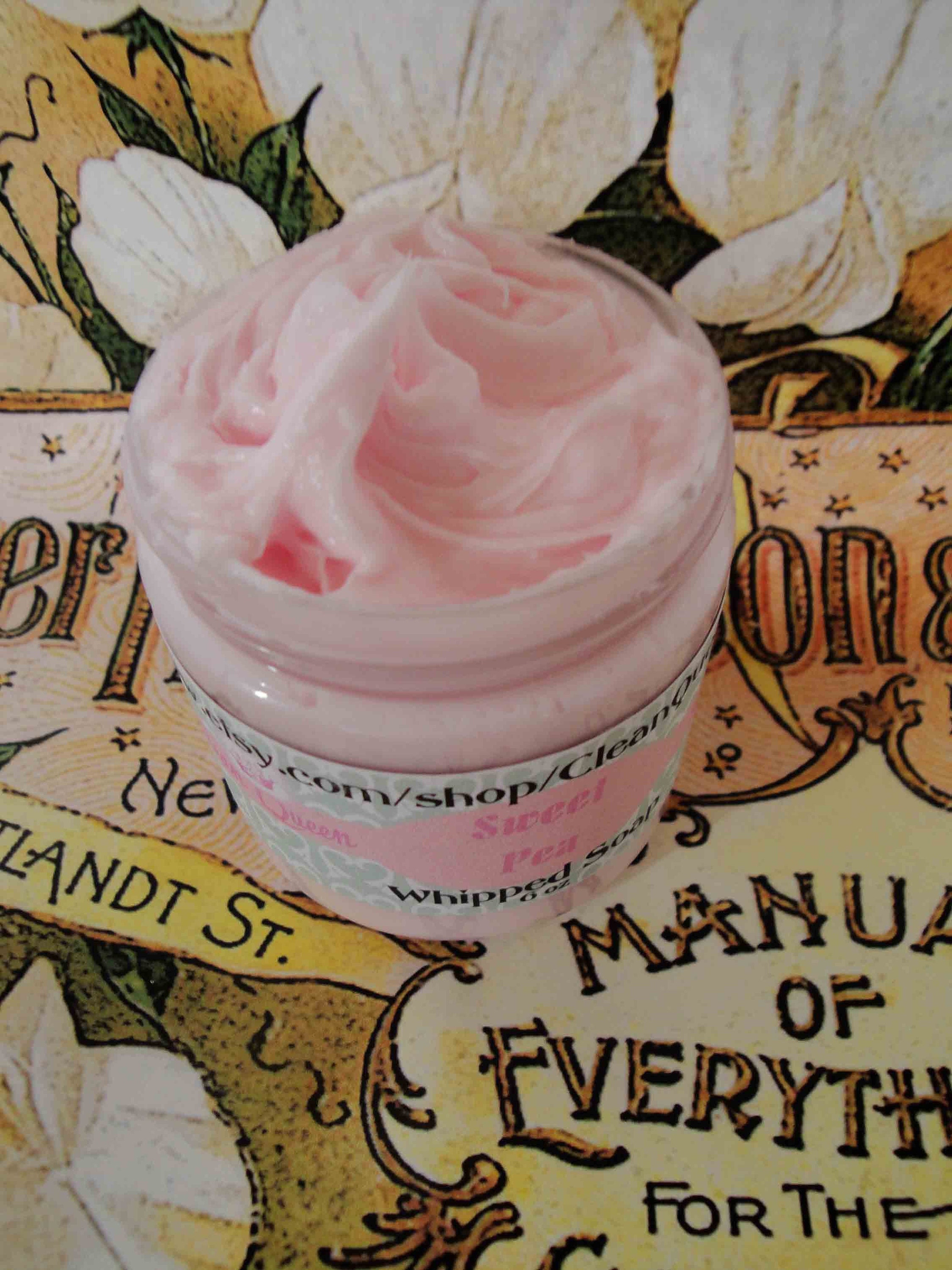 Sweet Pea Whipped Soap In a Jar 6 oz