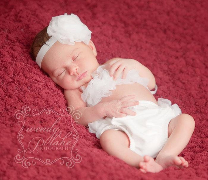 Ruffle Bikini Top - Newborn to 24 Months - You Pick Color