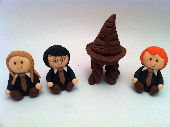 Sorting Hat Fondant Cake Topper, Harry Potter Cake Decoration Il_570xn