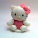 4" Custom Fondant Kitty Cake Topper and blocks - Edible Fondant Decoration