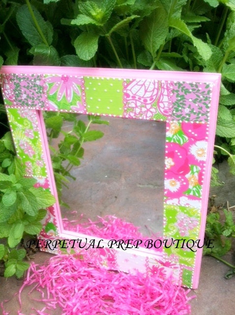 Lilly Pulitzer Print Extra Large Mirror - Perfectly Preppy