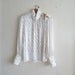 pale ivory and gold long sleeve blouse, sequins, fabulous under 20 dollars