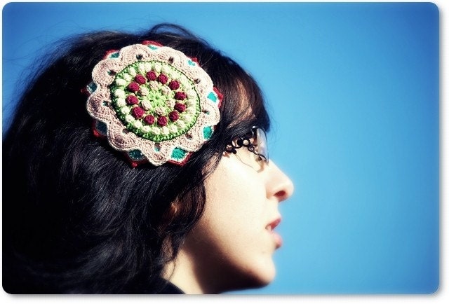 Bizancio Party Crocheted Fascinator