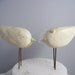 Custom Love Bird Wedding Cake Topper Birds - Vintage Decor - Colors of Choice