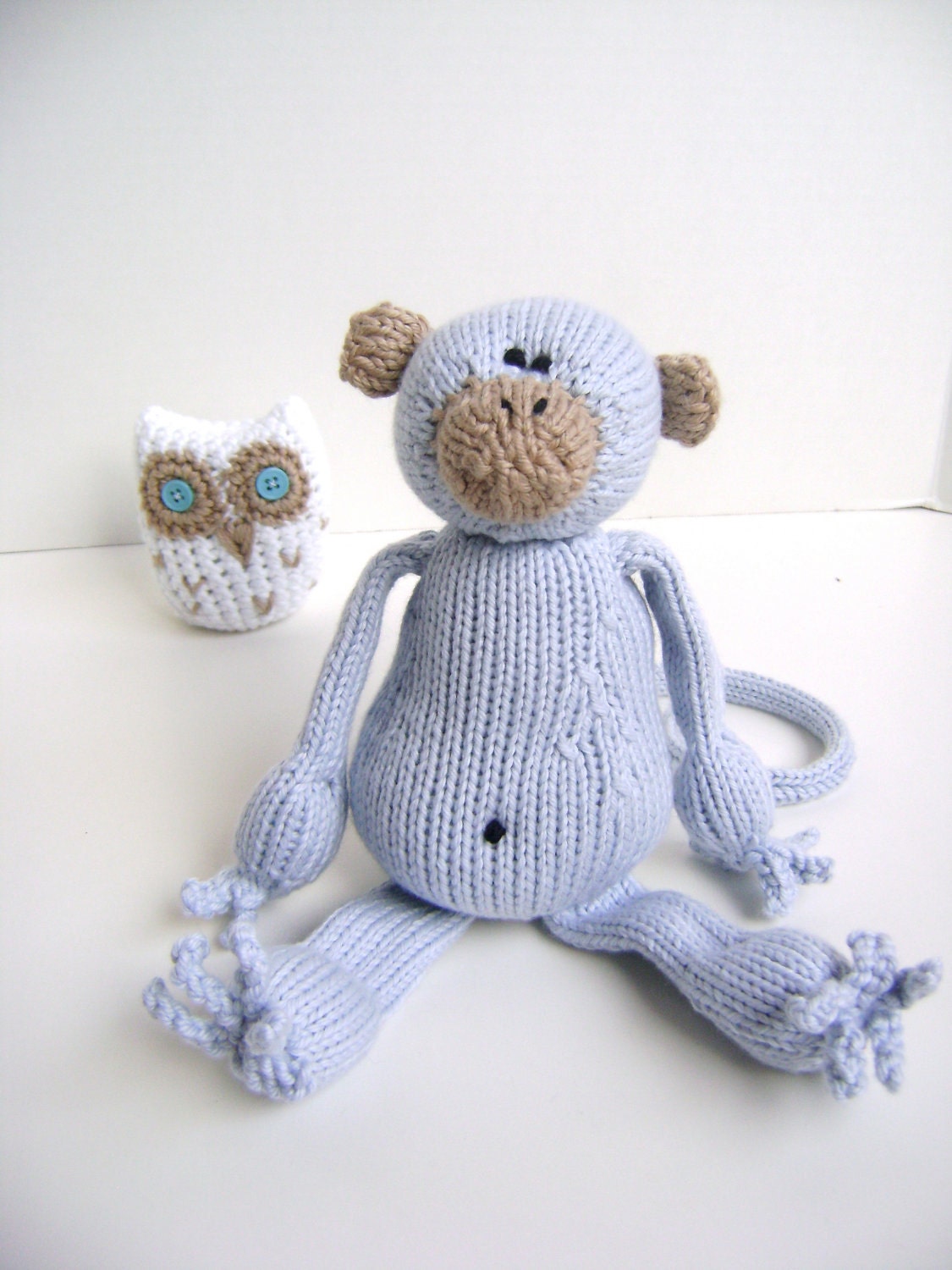 Hand Knit Stuffed Animal Toy - Looking for a child to love - Luxury Gift for a New Baby or Birthday