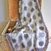 Hand Crocheted Grey Granny Baby Blanket - Luxury Gift for the Modern Mommy and Baby Nursery