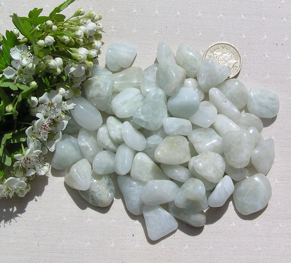 10 Aquamarine Crystal Tumblestones