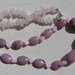 Rhodonite, Pink Opal & Rose Quartz Crystal Gemstone Necklace - "Strawberries and Cream" - Clearance Price