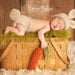 Listing for Leah 0-3 months Baby Bunny Hat, Newborn Photo Prop Set, Infant Hat,Diaper Cover - CARROT included, U Choose Color