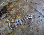 Acoustic Guitar Necklace - Sterling Silver