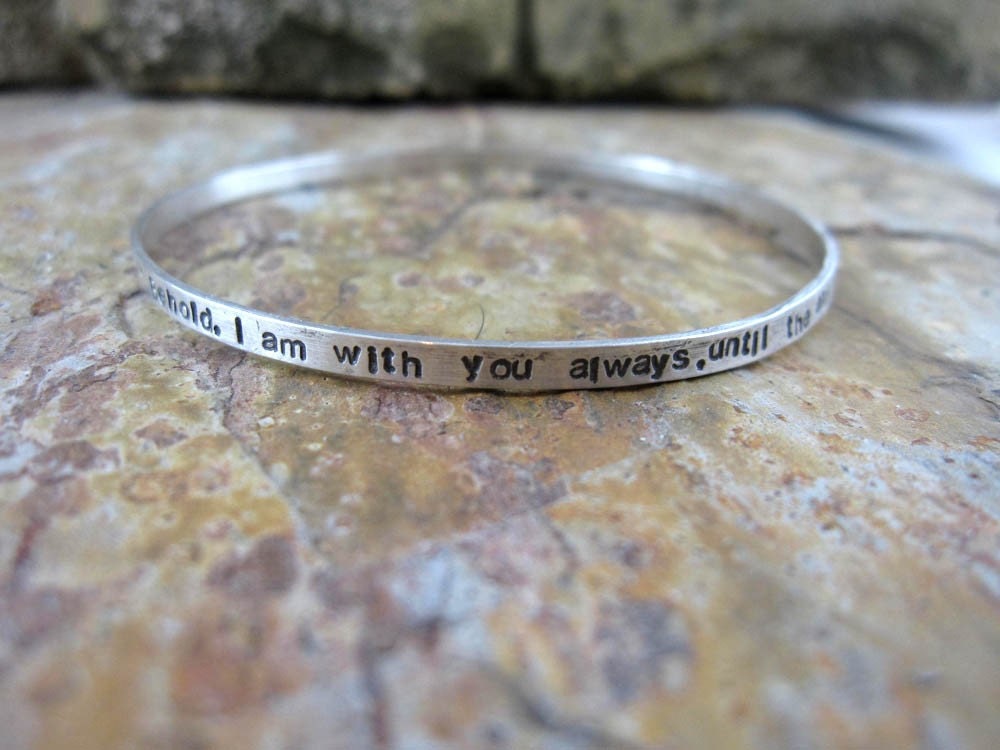 Personalized Bangle Bracelet