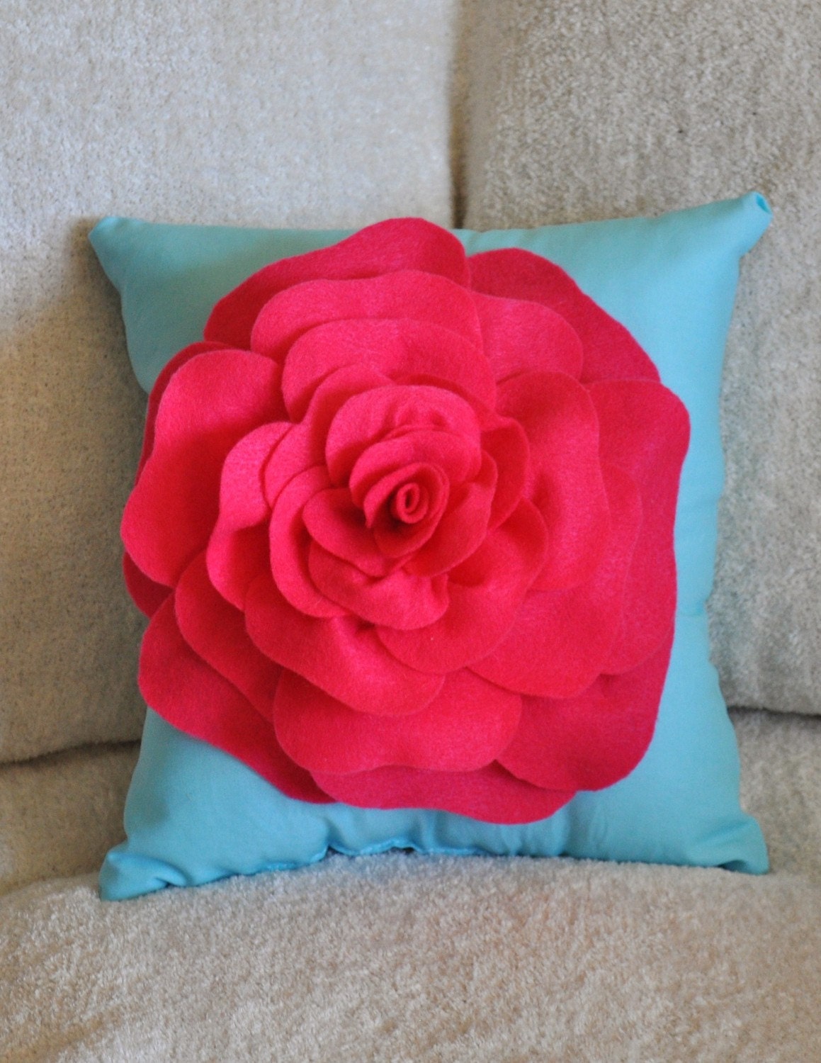 Chartreuse Green Throw Pillow Green Rose on White Accent Pillow