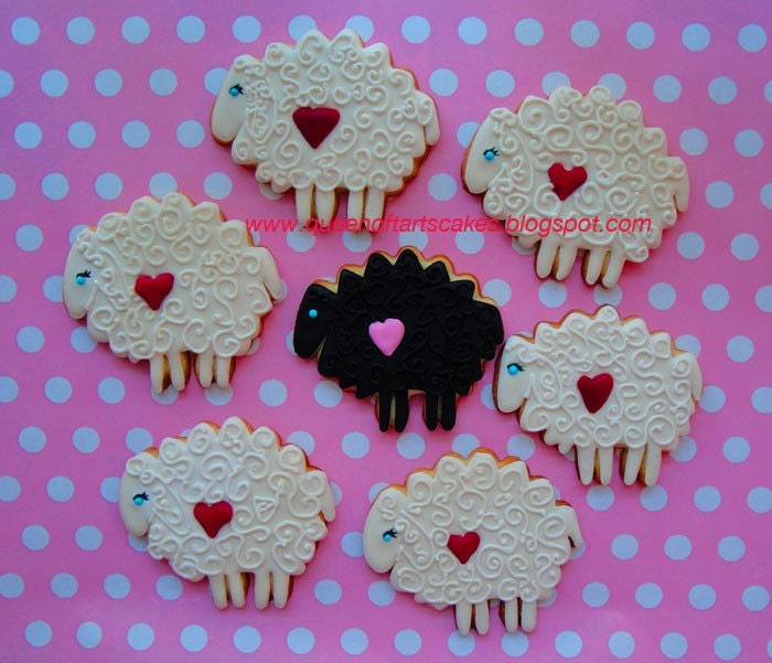 I Love Ewe Valentine's Day Cookies 8 cookies