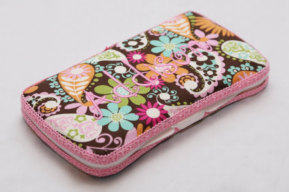 Personalized Wipes Case - Pretty in Paisley