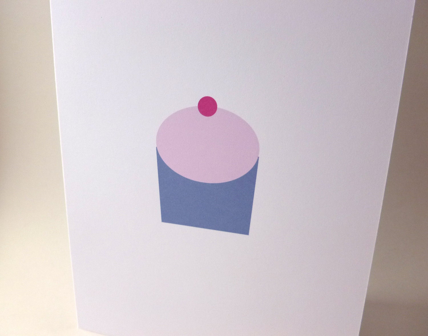 Funny birthday card - "Cupcake or Boob"