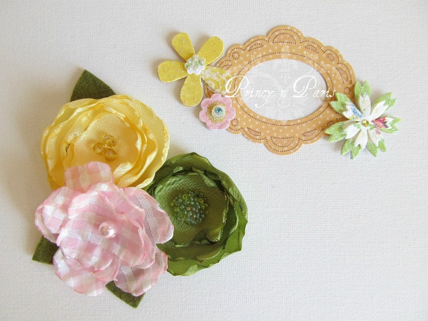 Shortcake, mini flower clips