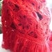 Handmade Red Shawl - Mother's Day Gift Idea - Ready To Ship - Crochet Cowl