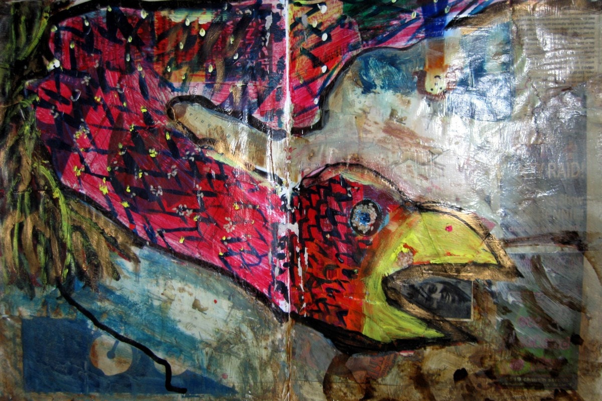 SALE- Down the Gullet (Limited Edition Print SIGNED BY MINTON SPARKS)