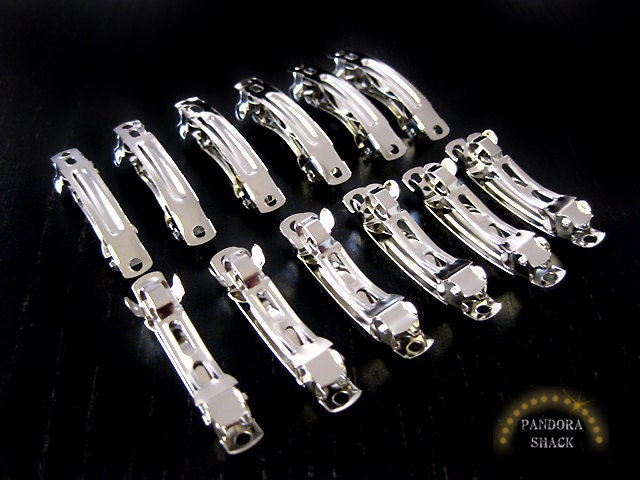 50 Mini French Barrette hair clips. Toddler size, 1.5 inch/ 4 cm. Create your own Hair Accessories. Fast Shipping. Wholesale price