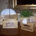 Vintage Inspired Nesting Herb Crates Cottage Decor