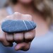 Pebble statement adjustable ring