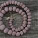 RESERVED - Simple pleasures - mauve ceramic beaded necklace