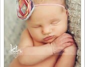 Pink Pastel Flower Headband