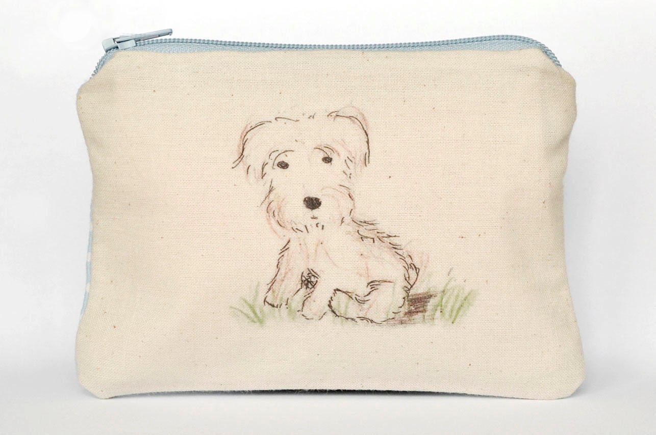 supi the dog - handmade pouch