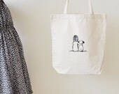 girl's best friend - school library or shopping tote bag