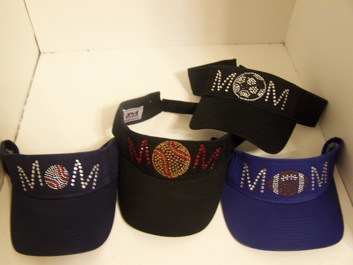 Baseball Softball Soccer Football Mom Visors
