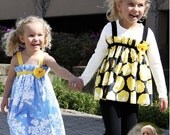 Girl's Dress Sewing Pattern, Olive Ann Designs, Jo Jo Dress, Child sizes 2-10 years, Dress, Top, Leggings, and Matching Doll Dress Included